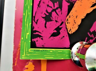 Jimi Hendrix BlacK light Poster Joe Roberts Jr psychedelic Music 60s 4