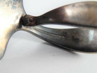 Antique Vintage Tiffany & Co Sterling Silver Baby Food Pusher Monogram PRL 6