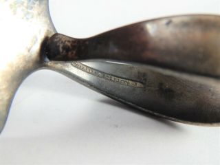 Antique Vintage Tiffany & Co Sterling Silver Baby Food Pusher Monogram PRL 7