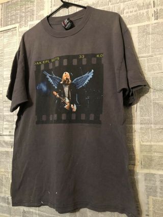 Vtg 90s Nirvana Kurt Cobain Giant T - Shirt