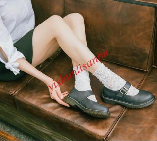 Mary Jane Vintage Flats Shoes Collegiate Round Collar Leather Oxfords Slip On Nw