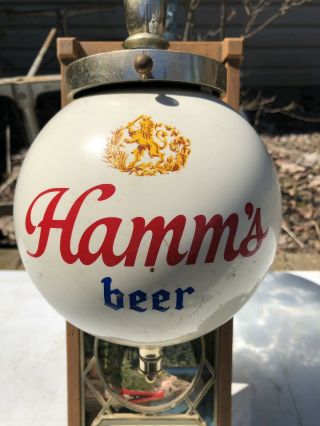 Hamms Wall 3D Blue Waters Red Canoe Vtg mirror Sign Bud Display Store Light Up 4