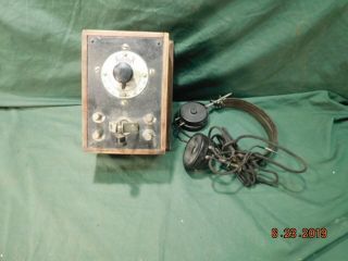 Vintage Audiola Radio Company Crystal Radio Project Rebuild Antique Radio