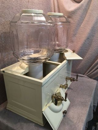 Rare Vintage Beverage Dispensing Soda Fountain with 2 Glass Globes 3