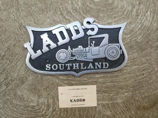 Vtg Ladds Southland Car Club Plaque Downey,  California Classic Hot Rod