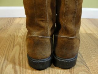 Rare Vintage Hy - Test by Oliver Steel Toe Suede Leather Welders Work Boots 10 M 3