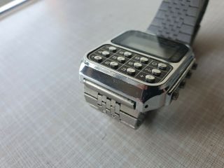 Vintage Casio CA - 801 Alarm Chrono Calculator LCD Watch 6