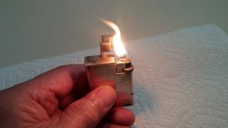 Old Vintage Antique Dunhill Handy Savory Lighter Hg Engraved For Repair