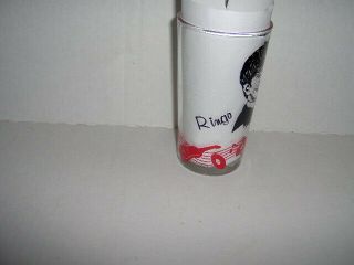 THE BEATLES RINGO STARR GLASS TUMBLER NEMS ENTERPRISES LTD LDN VINTAGE 4