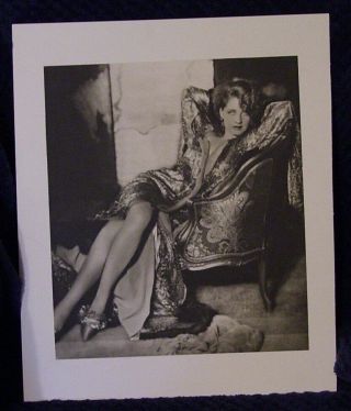 Vintage Photo Sexy Norma Shearer Posing Museum Find Rare Legs Hurrell