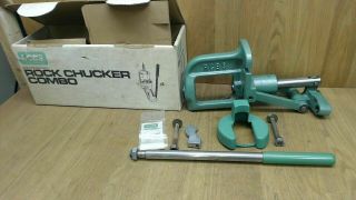 Vintage Rcbs Rock Chucker Combo Reloading Press In The Box