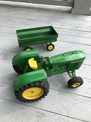 JOHN DEERE 5020 TRACTOR Diesel ERTL Vintage Farm Toys Trailer 1/16 3