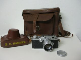 Vintage 1950s Canon Film Camera 35mm 50mm lens Rangefinder JAPAN unknown model? 3