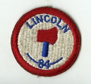 Vintage Patch King 84th Infantry Division White Back Patch Europe Bulge Germany