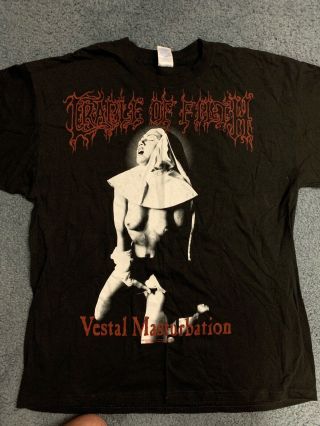 Authentic Vintage Cradle Of Filth T Shirt Xl