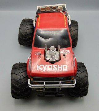 Vintage Kyosho Car Crusher Double Dare 4 X 4 RC Truck With Remote 1:10 Scale. 6