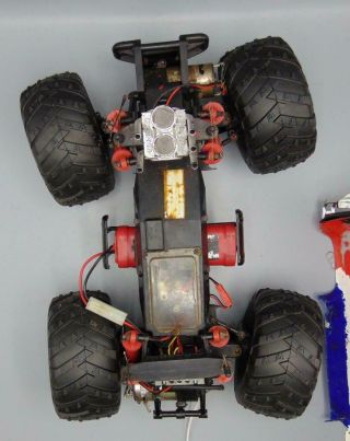 Vintage Kyosho Car Crusher Double Dare 4 X 4 RC Truck With Remote 1:10 Scale. 8