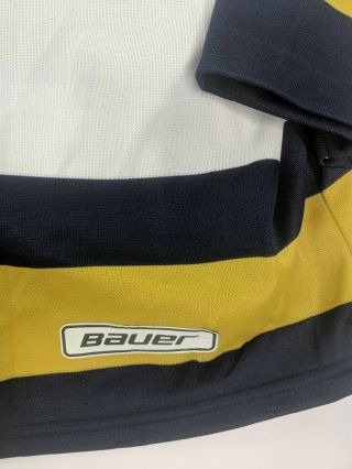 Notre Dame vintage Hockey Jersey Patches Bauer Fighting Irish size Large 5