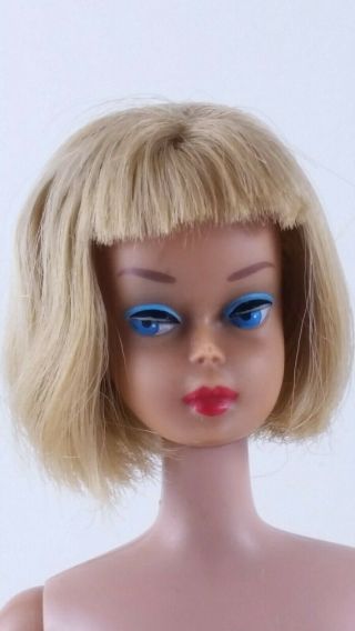 Vintage Bendable Leg Barbie Doll American Girl Blonde Hair