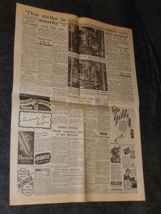 DAILY EXPRESS WWII NEWSPAPER MARCH 27th 1942 MALTA BLITZ IS HOTTEST EVER 4