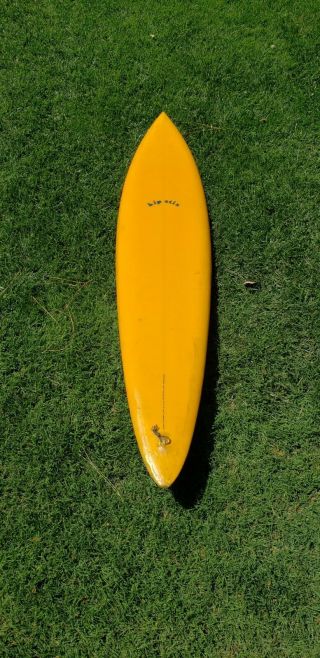 Vintage Hawaiian Surfboard Single Fin Pipe Style Board