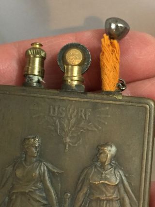 Vintage WW1 1918 Charles Pillet Trench Pocket Lighter - - In The Box 11
