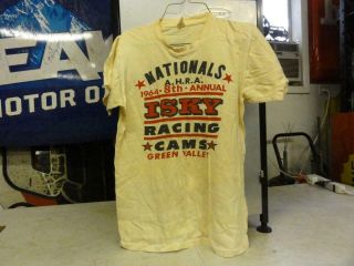 Vintage Drag Racing Shirt 1964 Ahra Nationals Green Valley Tx Isky Med