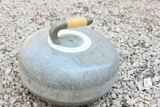 Vintage Granite Curling Rock Stone Scottish Olympic Sport