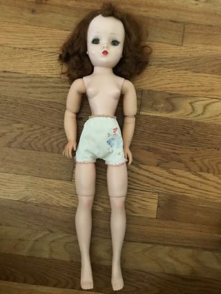 Vintage Madam Alexander Cissy doll with underwear and dress pattern. 2