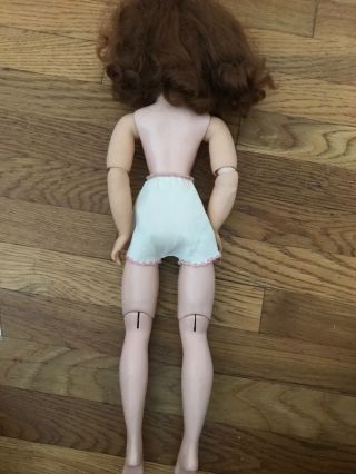 Vintage Madam Alexander Cissy doll with underwear and dress pattern. 4