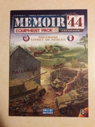 Memoir 44 Equipment Pack 100 Complete Out of Print Very Rare 3