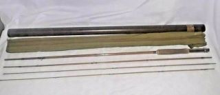 Vintage Horrocks Ibbotson Co Ike Walton Fishing Pole Rod W/ 2 Tips 9ft