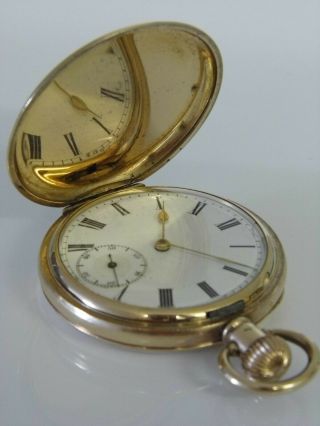 A Fine Vintage Gold Filled Full Hunter Pocket Watch Dennison Star Case