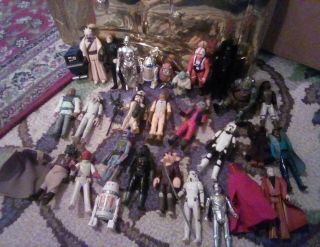Vintage 80 ' s C3PO case with 29 Star Wars Figures No Buy It Now 2
