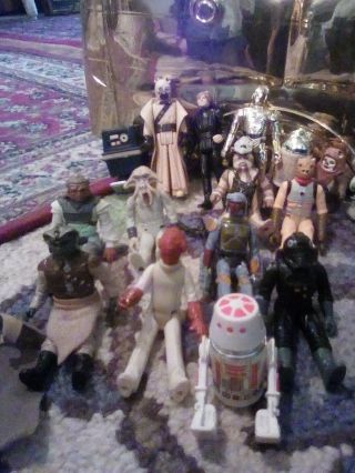 Vintage 80 ' s C3PO case with 29 Star Wars Figures No Buy It Now 3