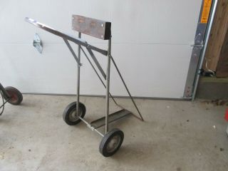 Vintage Outboard Motor Stand Rolling Cart/dolly Folding Cart,  Portage Cart