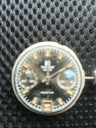 Tissot Seastar Navigator Chronograph Valjoux R 7734 Solid As - Is.