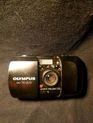 Vintage Olympus Infinity Stylus 35mm 1:3.  5 Point and shoot box & papers 2