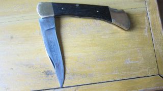 Vintage Folding Edge Mark Ranger knife in rugged custom - made sheath/case 2