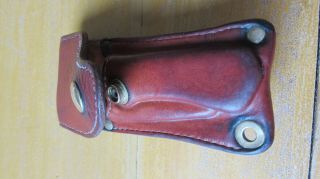 Vintage Folding Edge Mark Ranger knife in rugged custom - made sheath/case 3