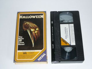 Halloween 1st Release Media M131 Oop Very Rare Vhs Non Rental Michael Myers