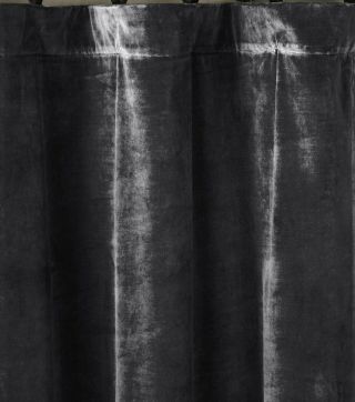 Restoration Hardware Vintage Velvet Drapes (2) Rod Pocket Twilight 50x96