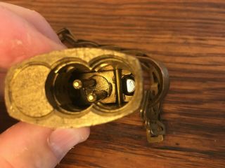 Vintage Kelloggs Company Best Padlock & Chain (No Core or Key) Collectible USA 4