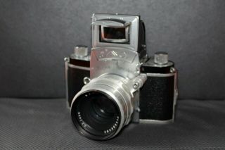 Vintage Exa Ihagee Dresden 35mm Film Camera with Carl Zeiss Biotar 2/58 Lens 2