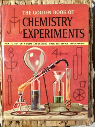 Vintage The Golden Book Of Chemistry Experiments 1963 Golden Press Revised