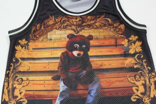 Rare Vintage Kanye West College Dropout 2004 Basketball Jersey Sz XL Album Cover 5