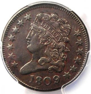 1809/6 Classic Head Half Cent - Pcgs Au Details - Rare Overdate Certified Coin