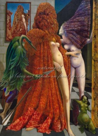 Max Ernst Surrealism Art Poster Or Canvas Print " Attirement Of The Bride "