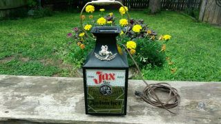 Vintage Jax Beer Fabacher Family Brew Bar Lantern Light Sign - - Rare