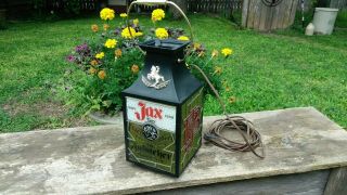 Vintage JAX Beer Fabacher Family Brew Bar Lantern Light Sign - - Rare 2